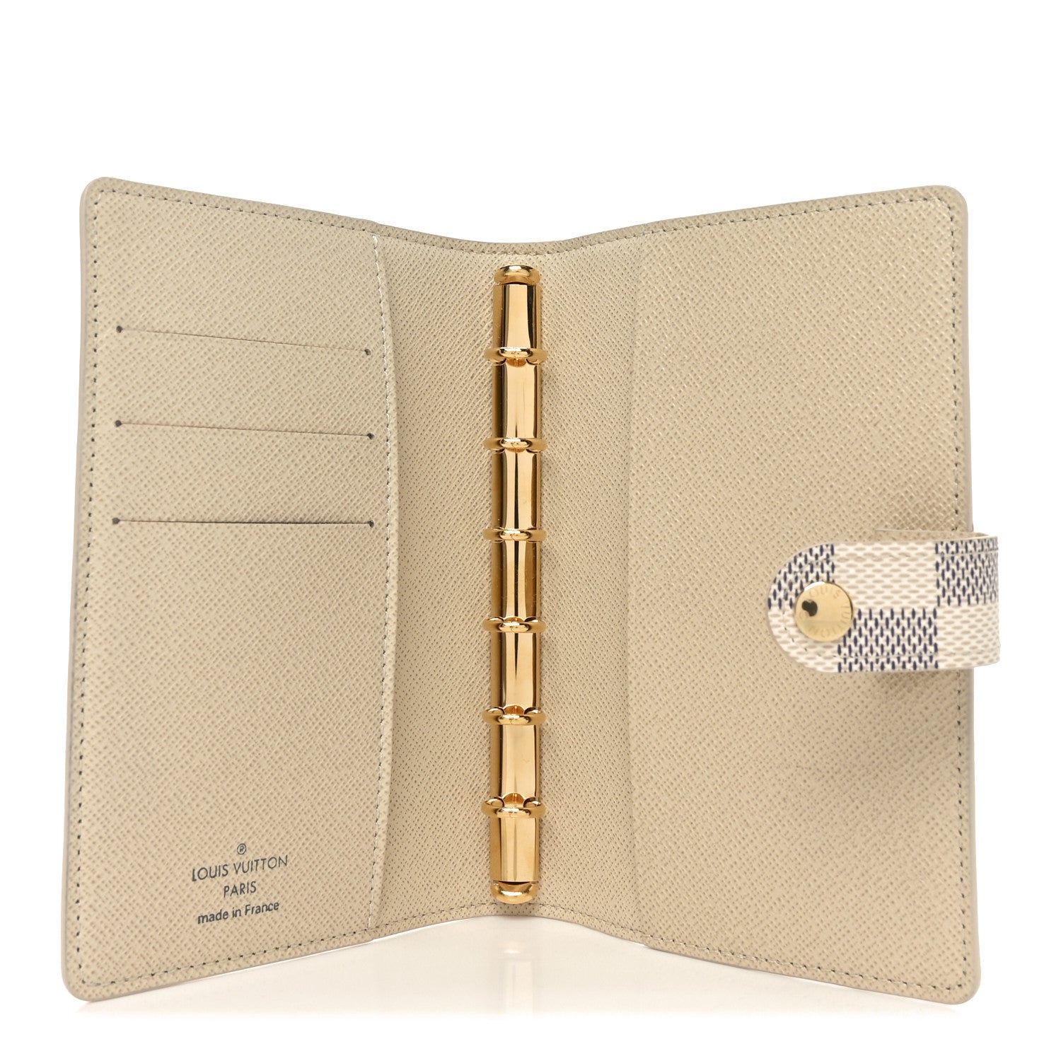 Louis Vuitton Damier Azur Small Ring Agenda Cover 5 of 7