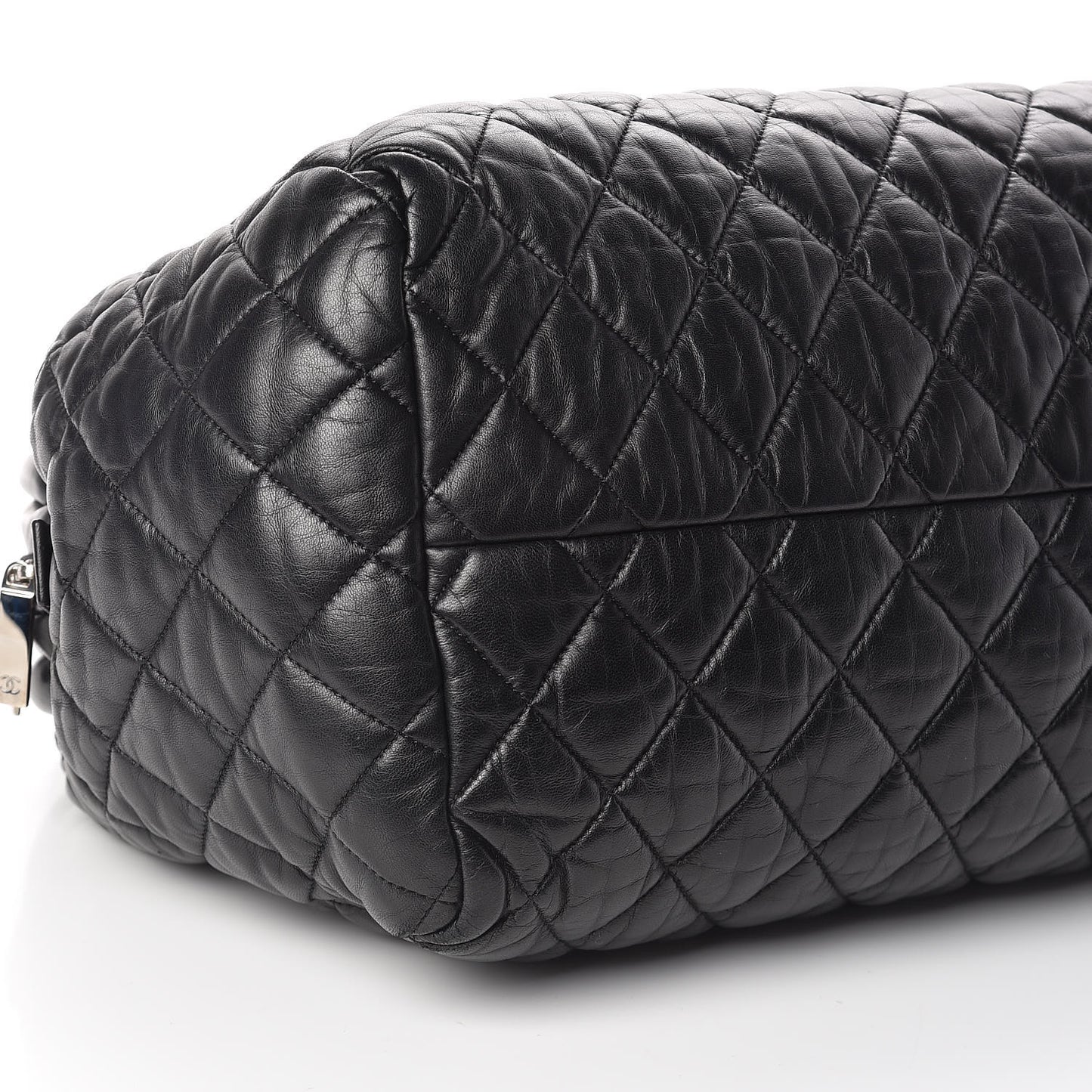 Lambskin Coco Cocoon Bowler Black