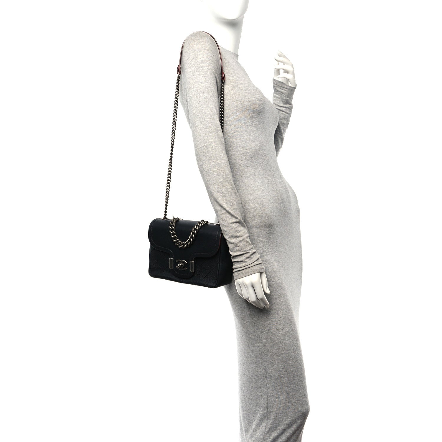 Chanel Grained Calfskin Archi Chic Flap Black 2 of 10