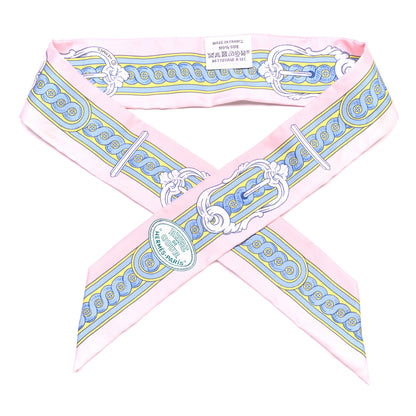 Hermes Silk Bride De Cour Twilly Rose Pale Ciel 1 of 4