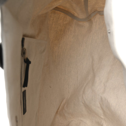 Saint Laurent Linen Calfskin Rive Gauche Maxi Tote Grege et Noir 4 of 9