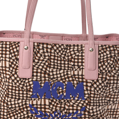 MCM Visetos Medium Liz Reversible Shopper Tote Soft Pink 13 of 17