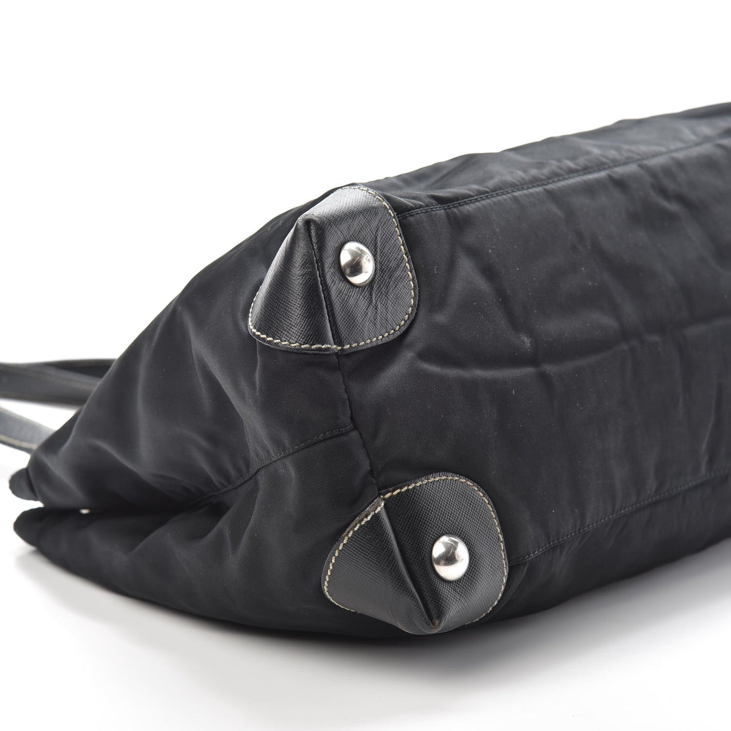 Tessuto Nylon Saffiano Tote Black