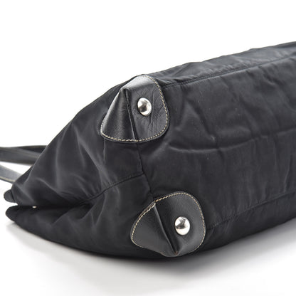Prada Tessuto Nylon Saffiano Tote Black 8 of 9