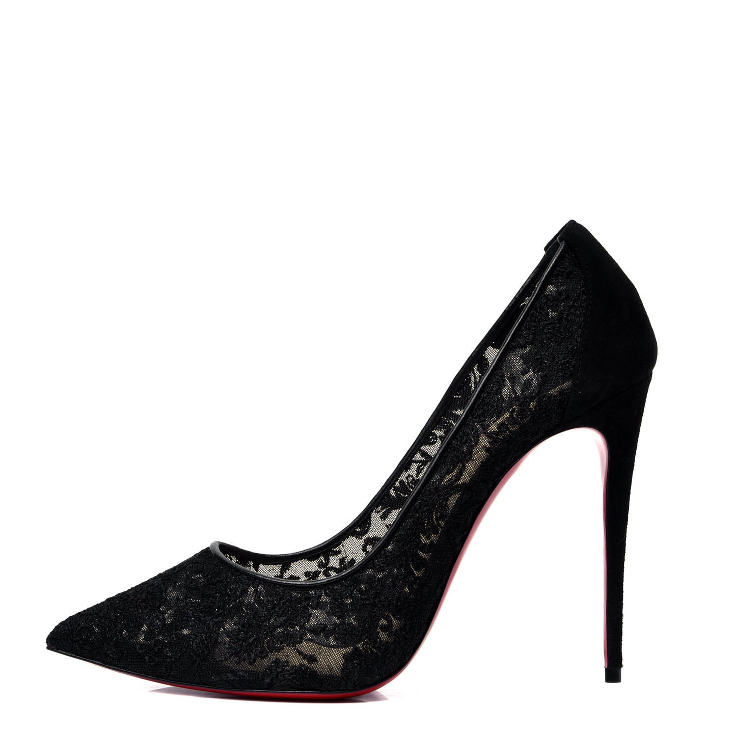 Veau Velours Florale Lace Follies 100 Pumps 42 Black