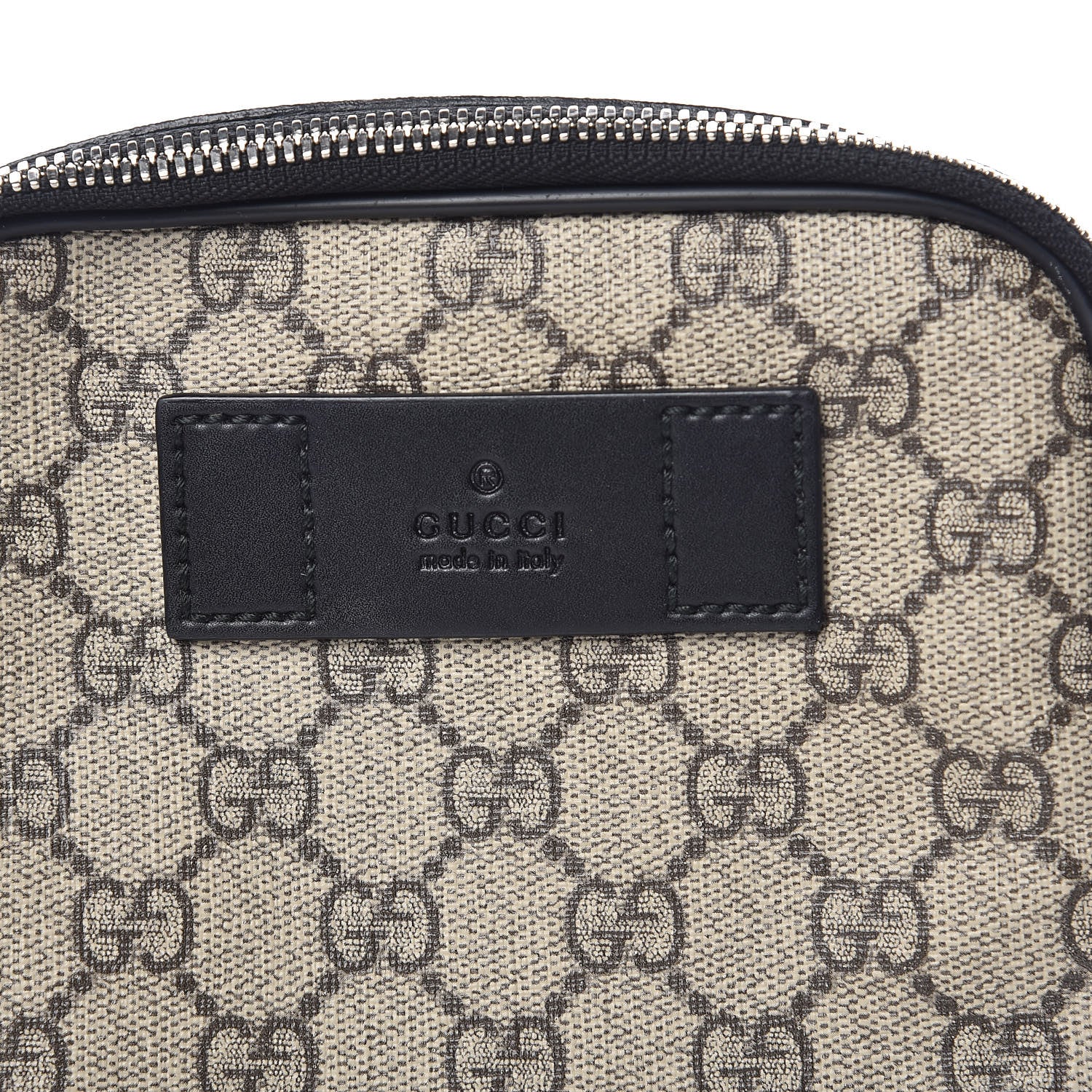 Gucci GG Supreme Monogram Web Belt Bag Black 9 of 11