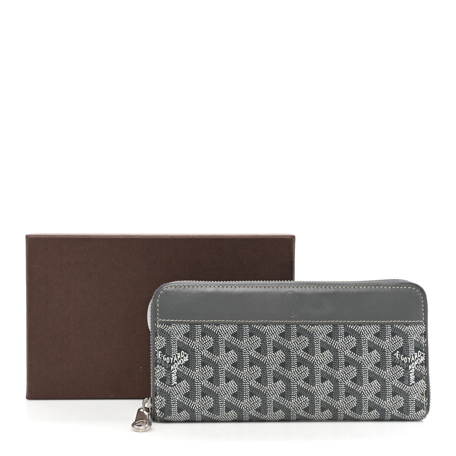 Goyard Goyardine Matignon Zip Around GM Wallet Grey 20 of 20