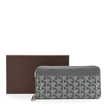 Goyard Goyardine Matignon Zip Around GM Wallet Grey 20 of 20