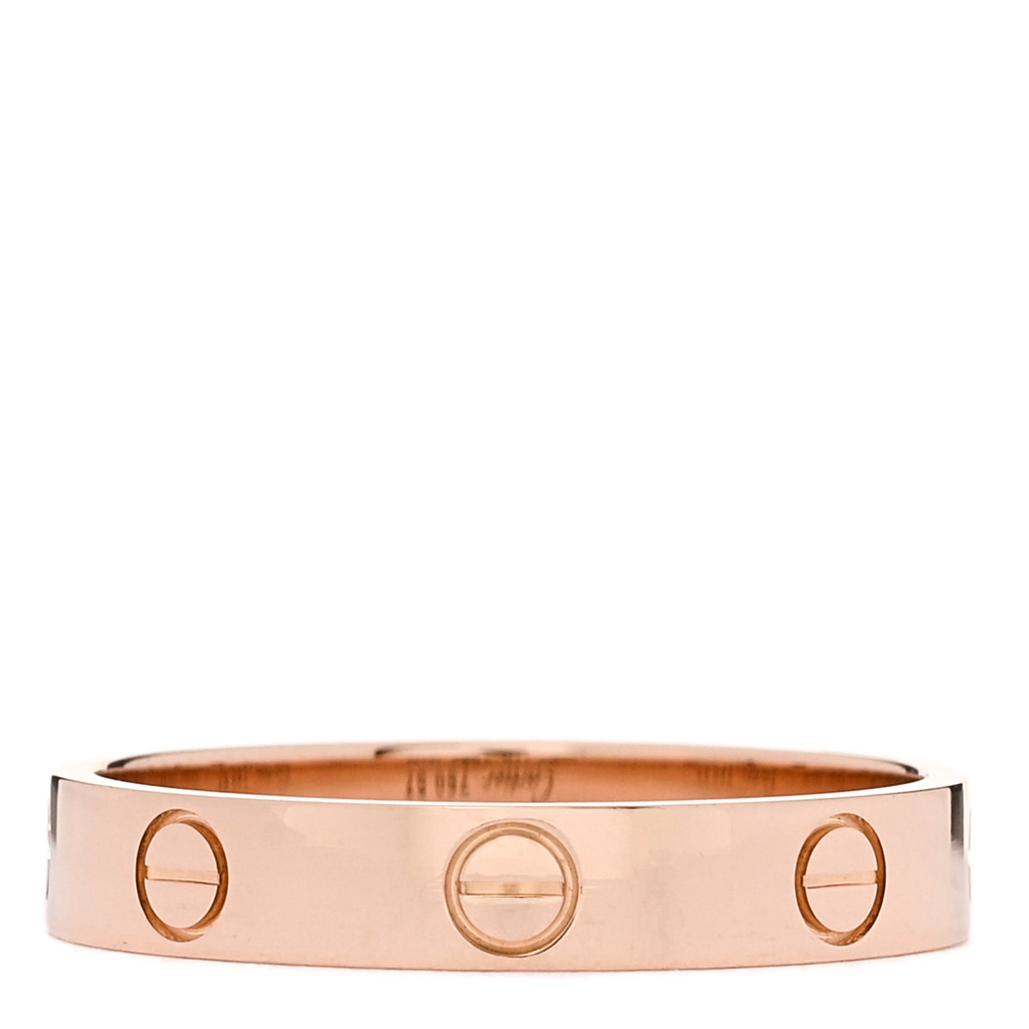 18K Pink Gold 3.5mm LOVE Wedding Band Ring 57 8