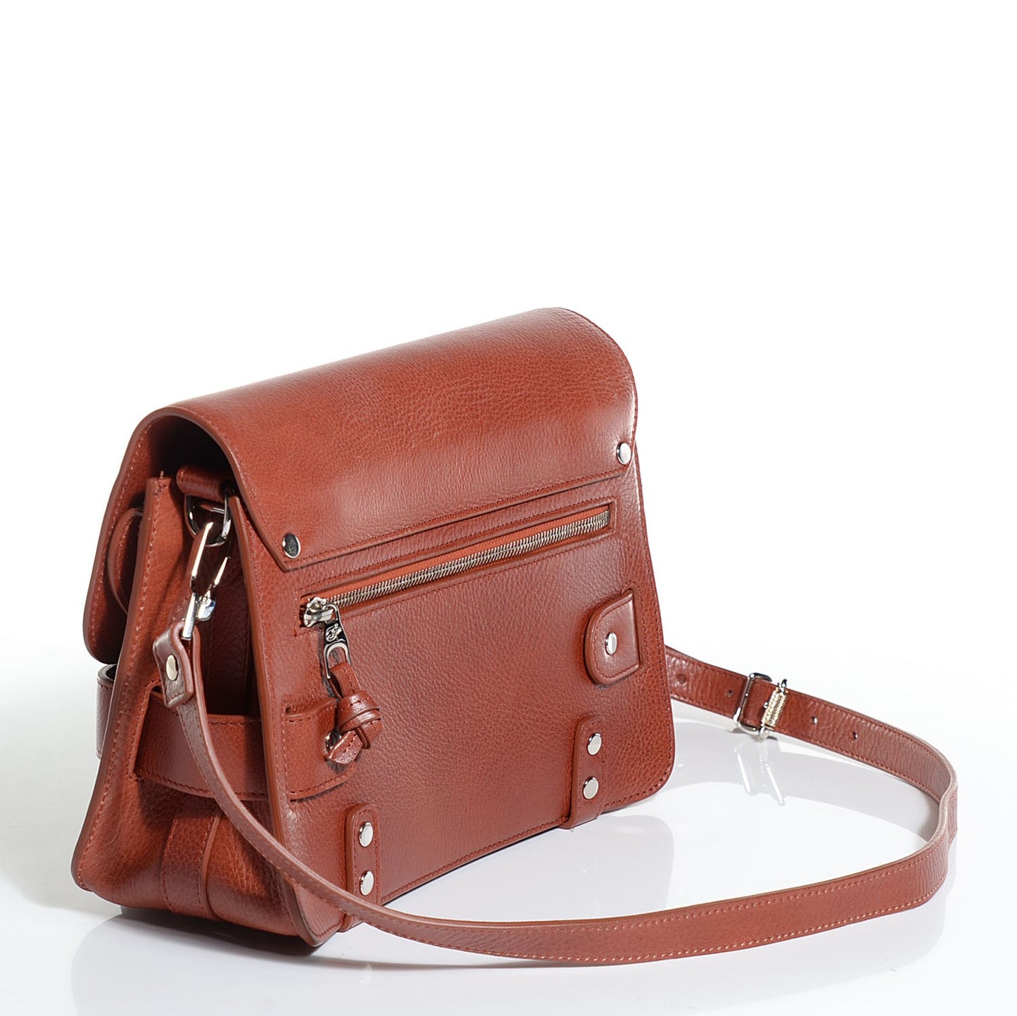 Calfskin PS11 Classic Shoulder Bag Saddle