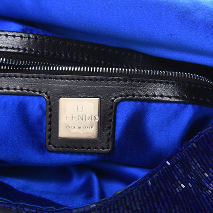 Fendi Beaded Baguette Blue 6 of 11