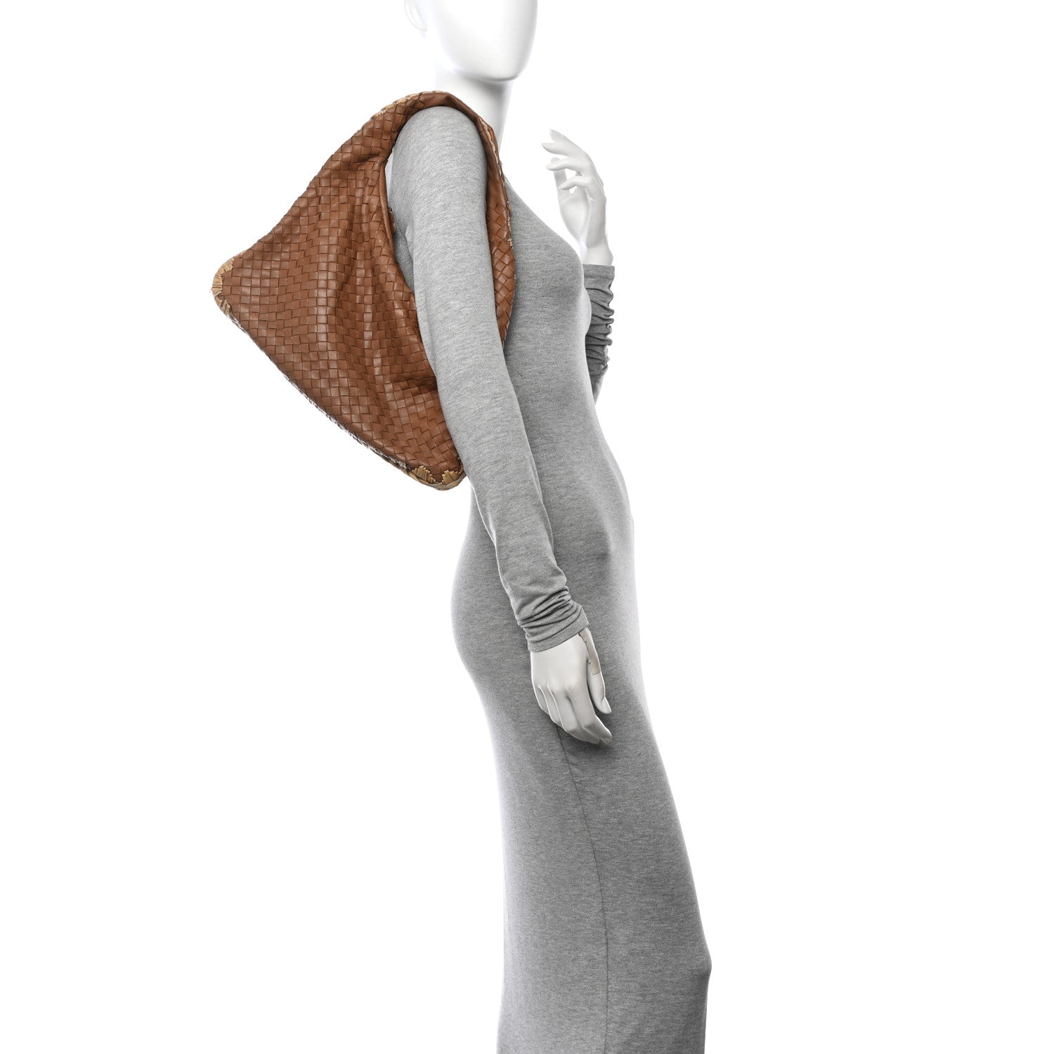 Bottega Veneta Nappa Intrecciato Medium Veneta Hobo Walnut Banane 2 of 12