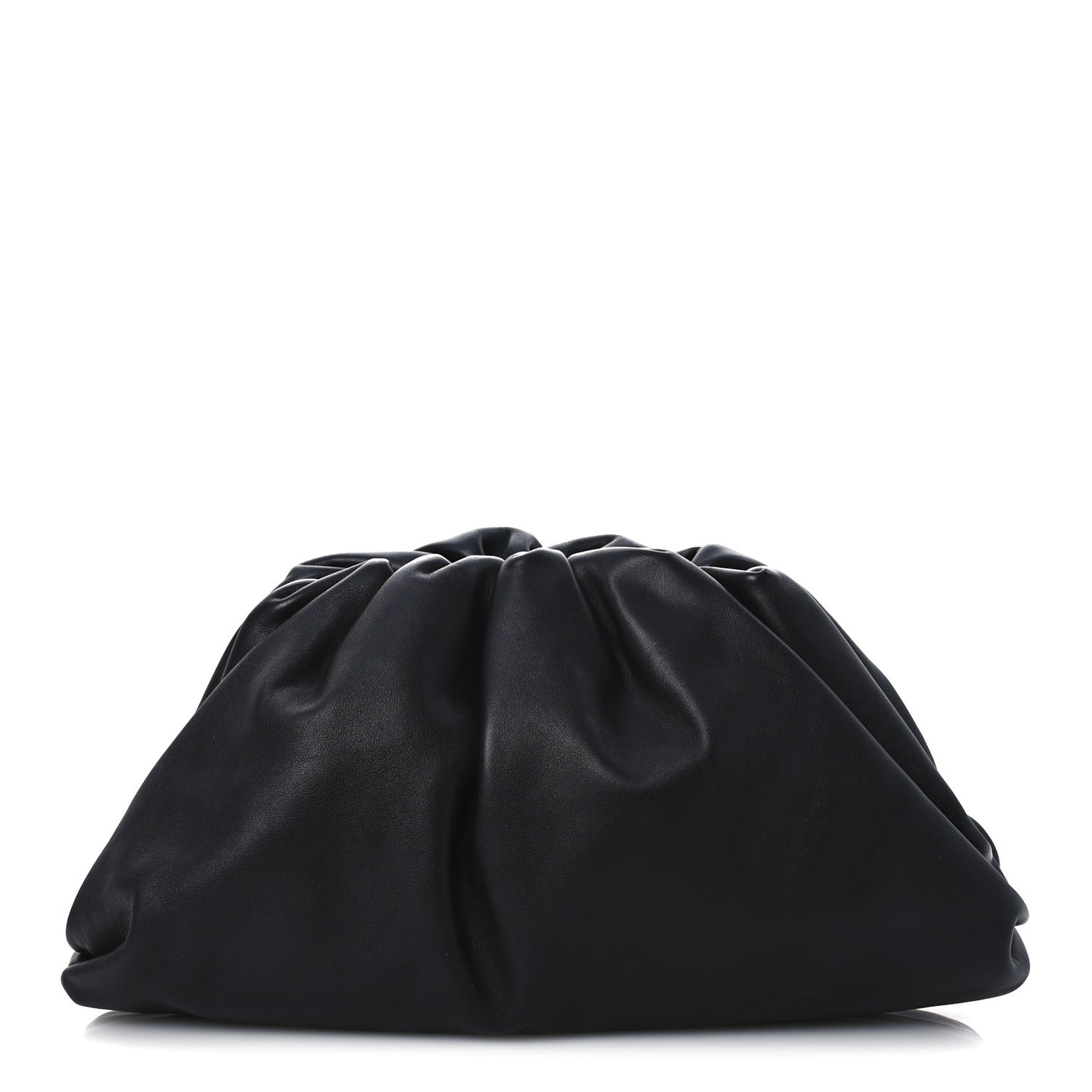 Smooth Butter Calf The Pouch Oversized Clutch Black