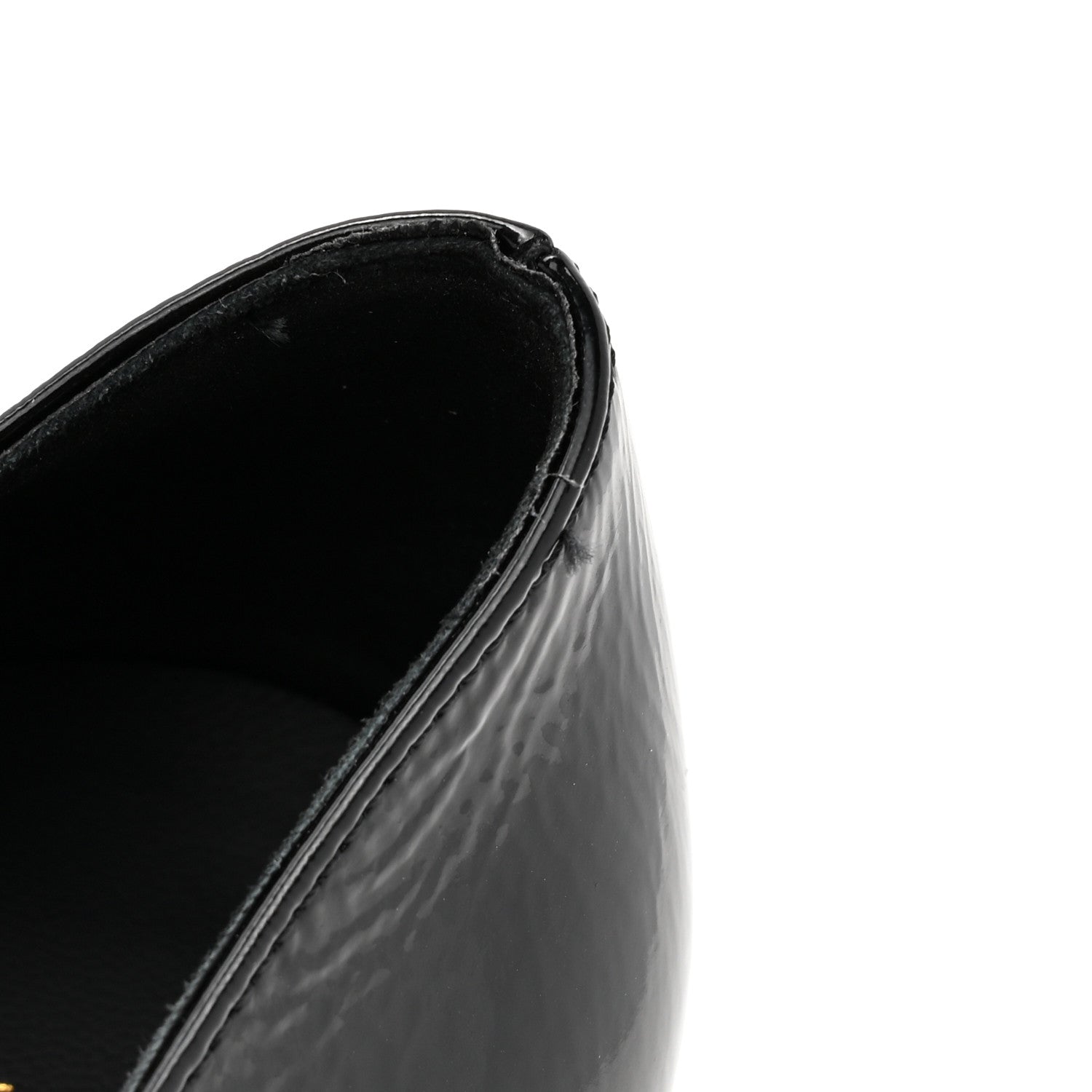 Chanel Patent Goatskin Cap Toe Mary Janes 38 Black 9 of 11