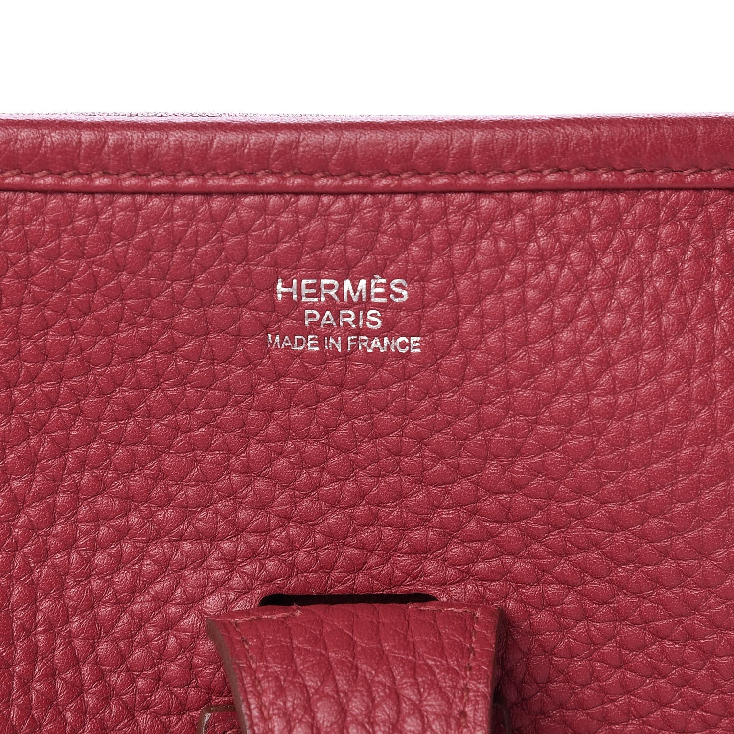 Hermes Taurillon Clemence Evelyne III GM Rubis 6 of 12