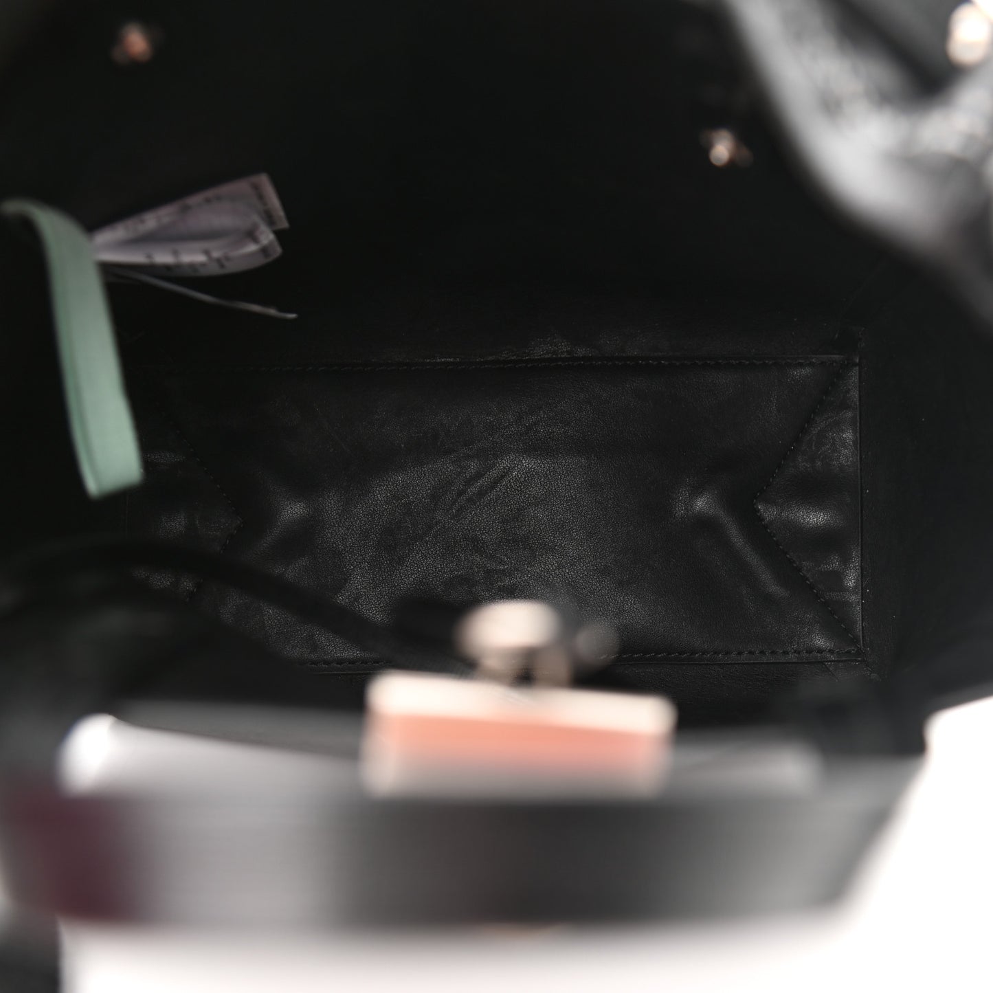 Calfskin Sculpture Tote Bag Black