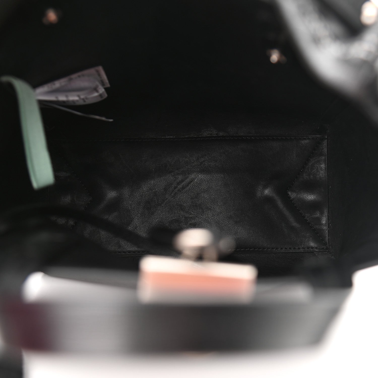 Off-White Calfskin Sculpture Tote Bag Black 6 of 10