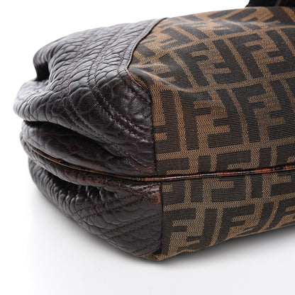 Fendi Zucca Nappa Nuvolata Vitello Tortuga Spy Tobacco Moro 7 of 9