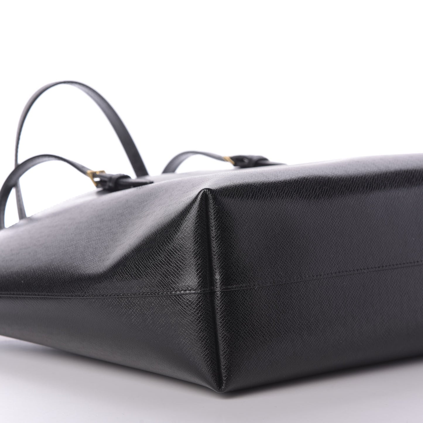 Calfskin Large Shopping Tote Black