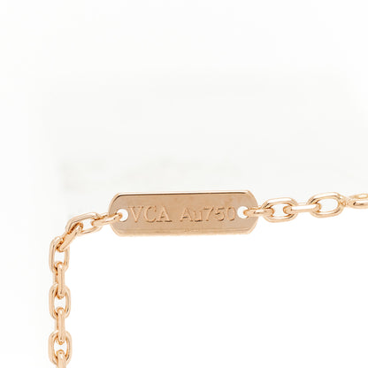 Van Cleef & Arpels 18K Rose Gold Carnelian Onyx Lucky Spring Closed Wing Ladybug Bracelet 5 of 6