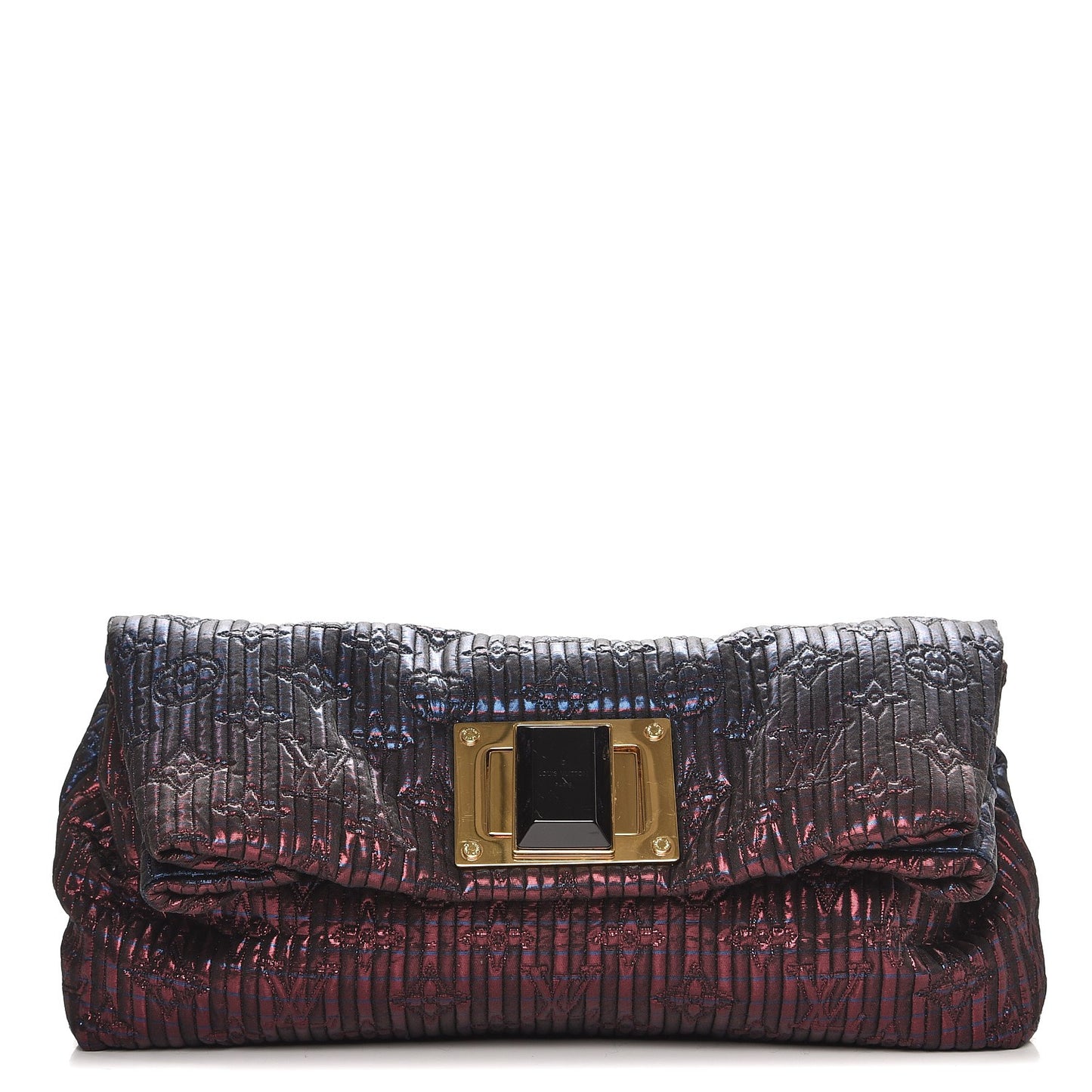 Jacquard Quilted Monogram Altair Clutch Marine