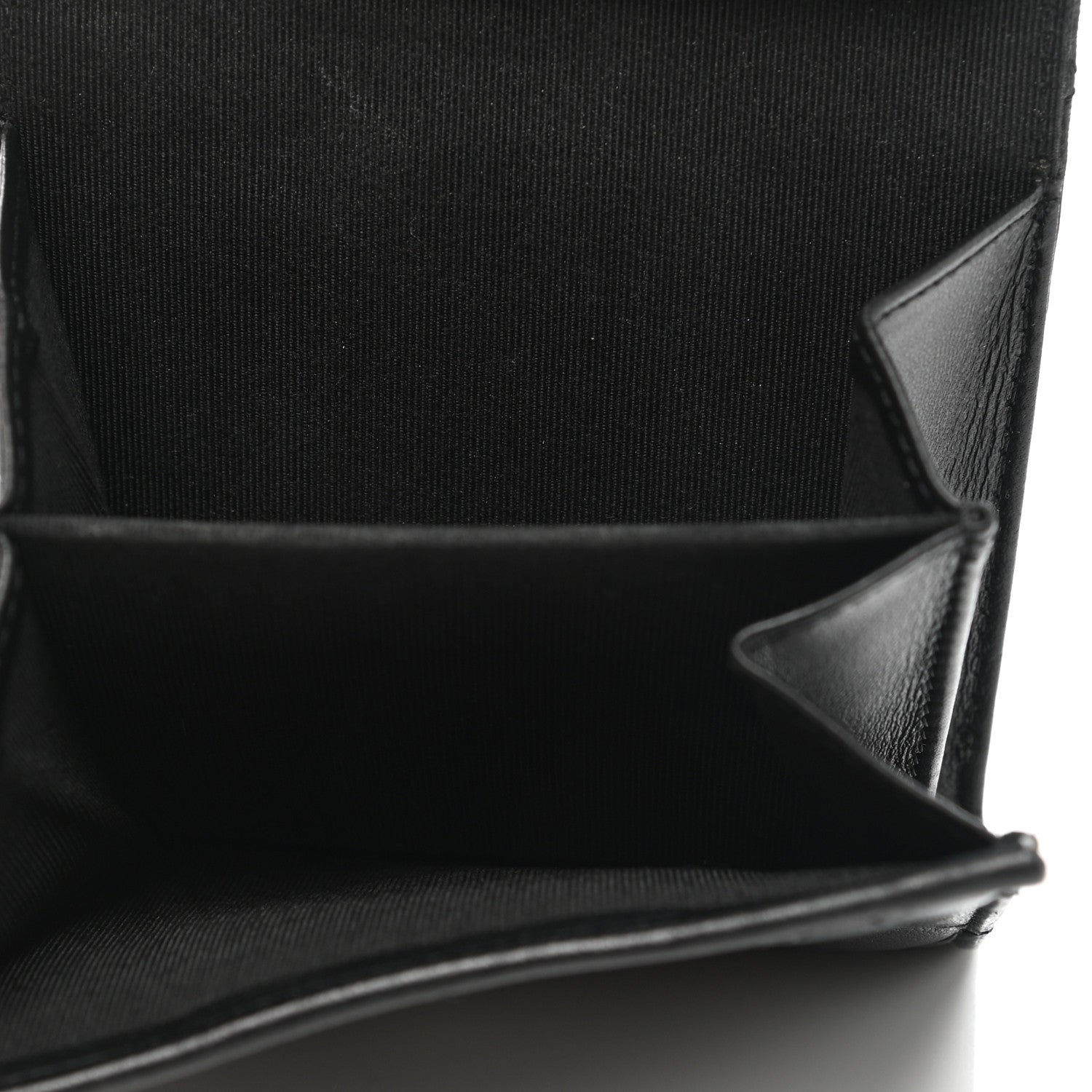 Chanel Lambskin Quilted Double Sided Wallet Black 5 of 10