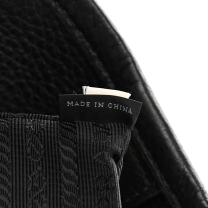 Prada Tessuto Nylon Vitello Daino Tote Black 9 of 12