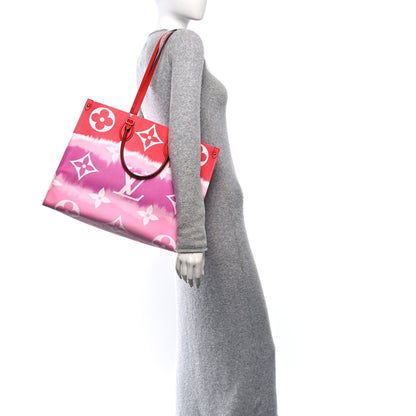 Louis Vuitton Monogram Escale Onthego GM Rouge 2 of 10