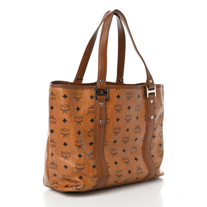 MCM Visetos Shopping Tote Cognac 3 of 10