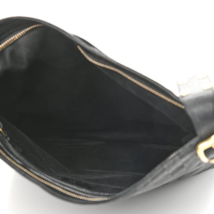Gucci Monogram Flat Messenger Bag Black 4 of 9