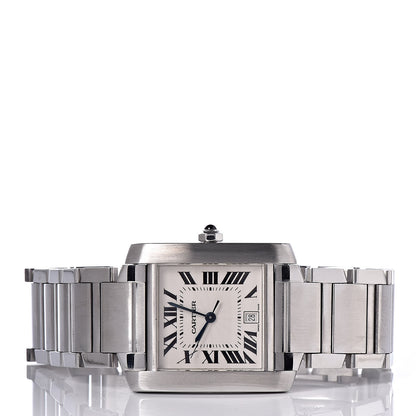 Cartier Stainless Steel 28mm Tank Francaise Automatic Watch 3 of 11