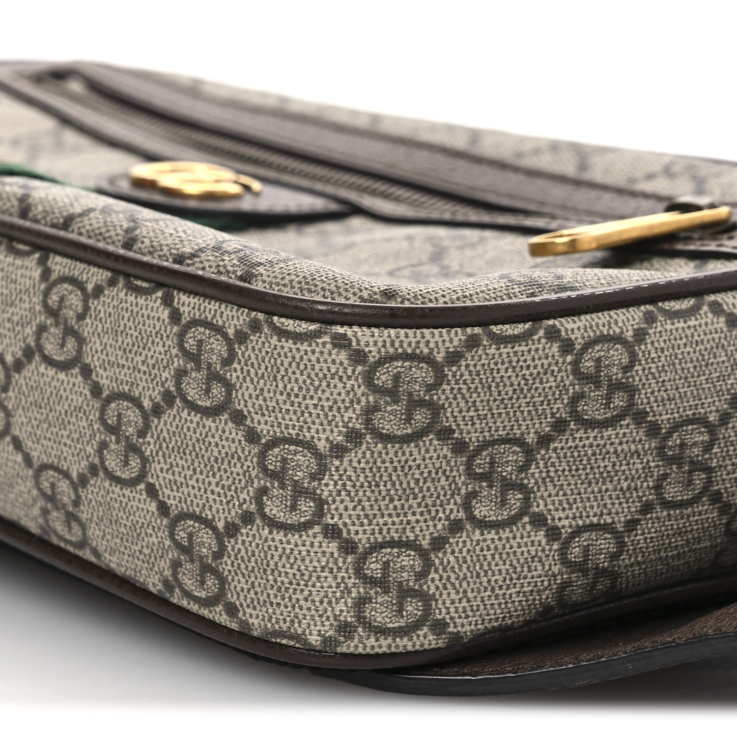 Gucci Soft GG Supreme Monogram Medium Ophidia Belt Bag Dark Brown 10 of 11