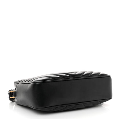 Saint Laurent Calfskin Matelasse Monogram Lou Camera Bag Black 4 of 11