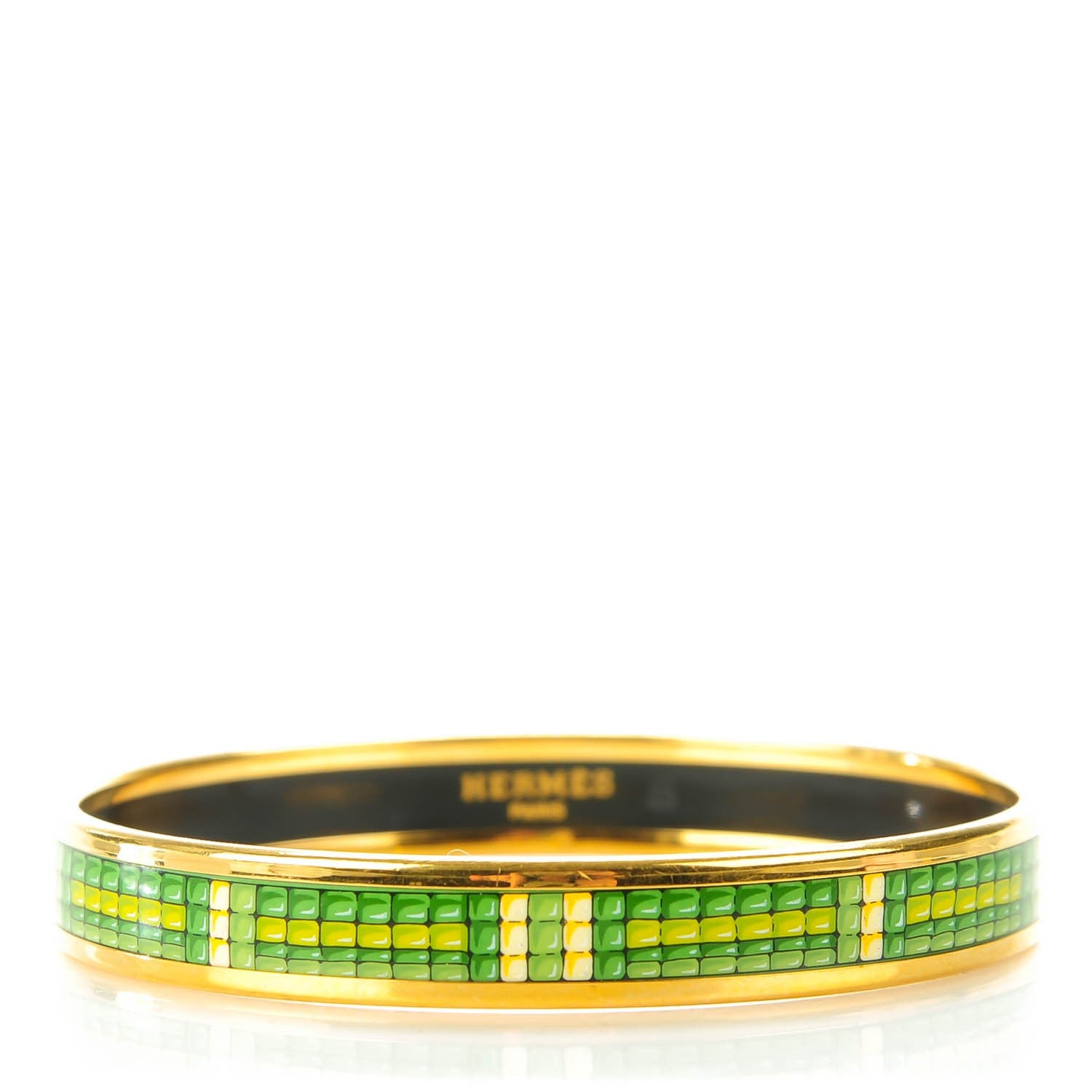 Hermes Enamel Printed Narrow Bracelet 65 1 of 5