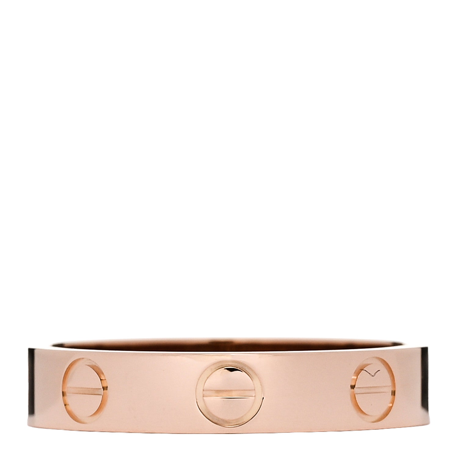 Cartier 18K Pink Gold 3.5mm LOVE Wedding Band Ring 50 5.25 3 of 4