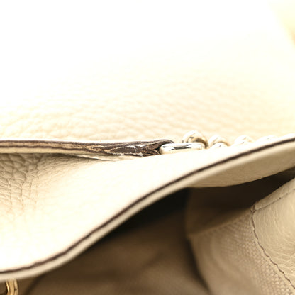 Gucci Pebbled Calfskin Medium Soho Chain Shoulder Bag Off White 17 of 17