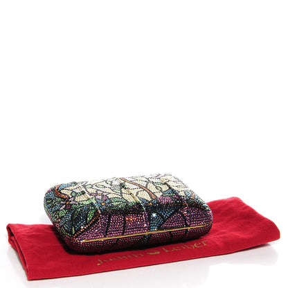 Judith Leiber Swarovski Crystal Floral Miniaudiere Clutch 4 of 8