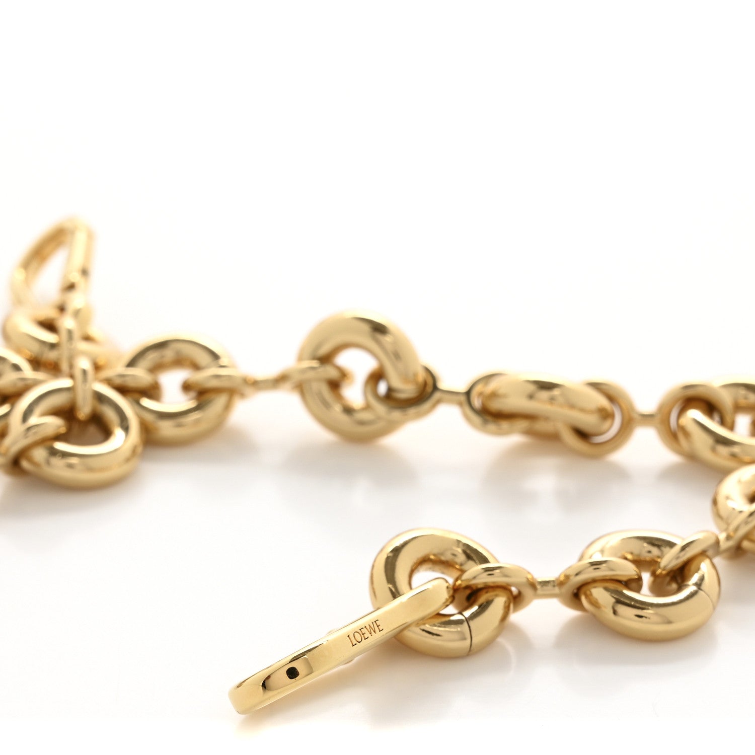 Loewe Brass Donut Chain Shoulder Strap Gold 4 of 5