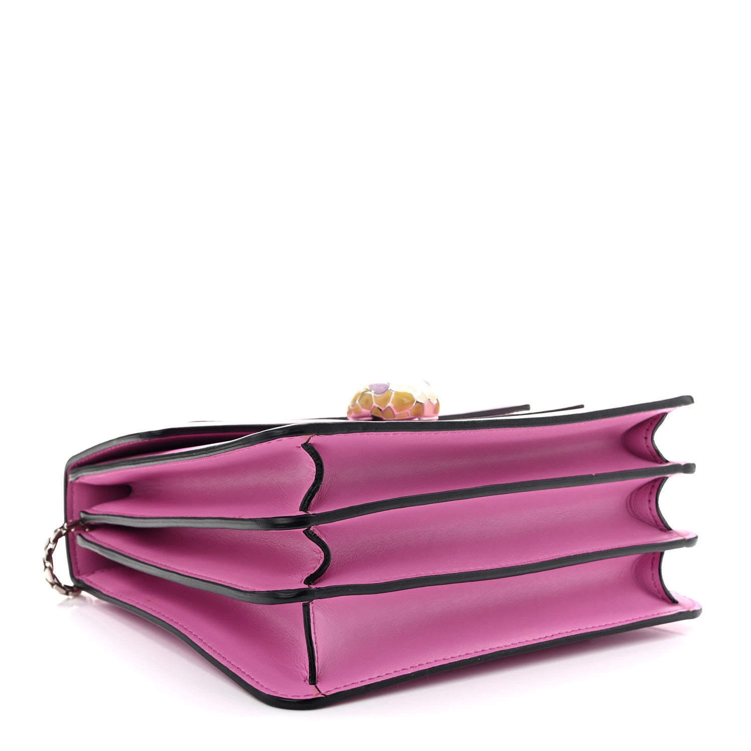 Bulgari Calfskin Serpenti Forever Top Handle Pink 5 of 12