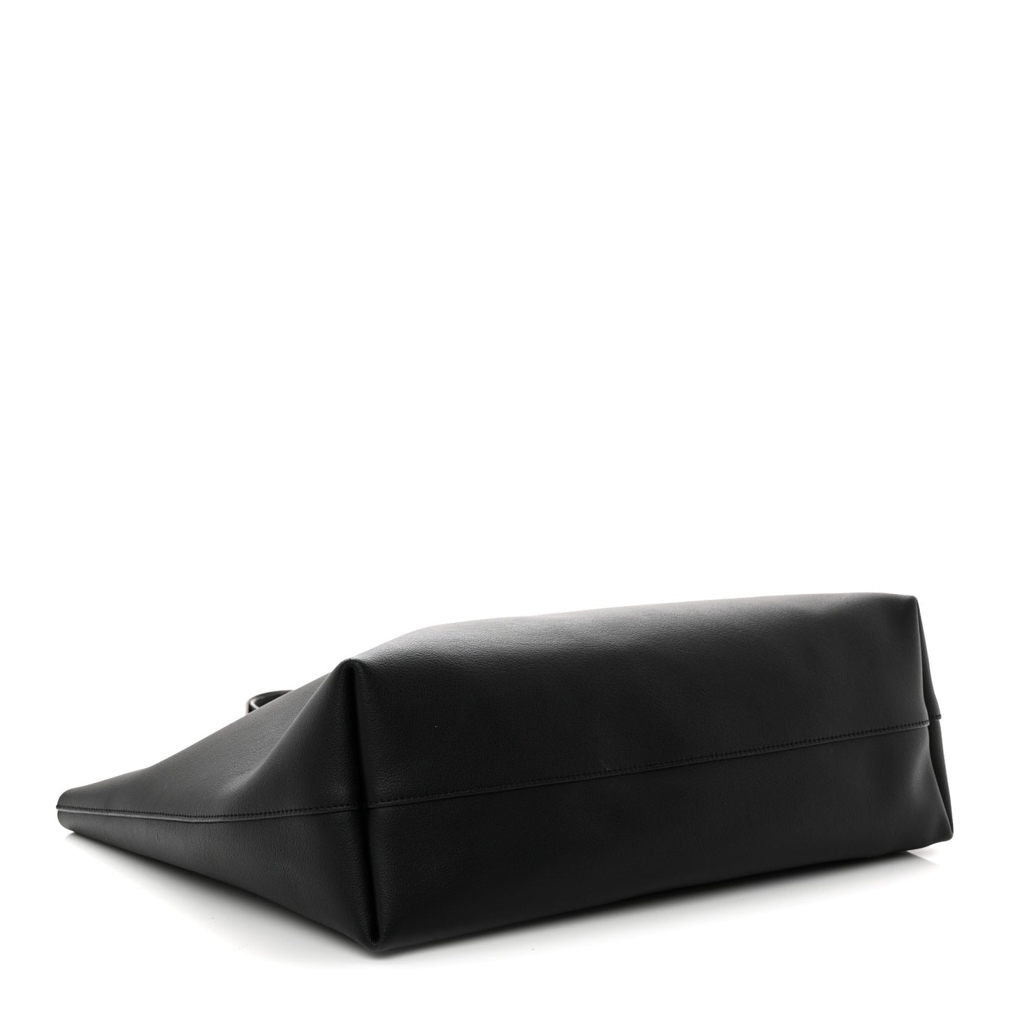 Calfskin Large Shopping Tote Black