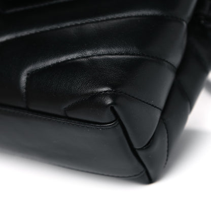 Saint Laurent Calfskin Y Quilted Monogram Toy Loulou Crossbody Bag Black 10 of 13