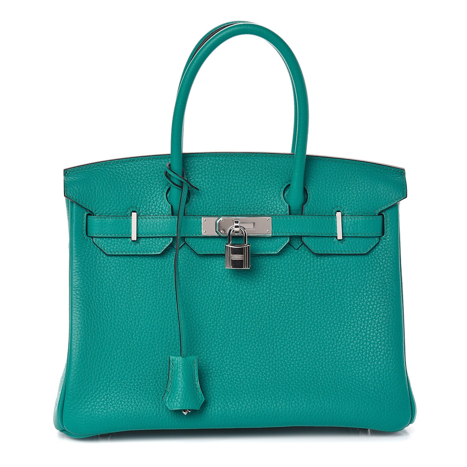 Hermes Taurillon Clemence Birkin 30 Bleu Paon 1 of 31