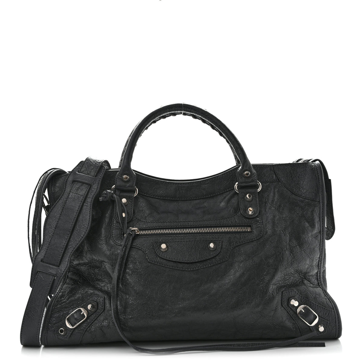 Balenciaga Agneau Classic Silver Hardware City Gris Fossile 1 of 14