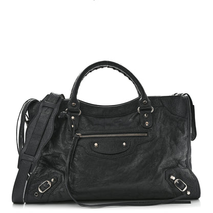 Balenciaga Agneau Classic Silver Hardware City Gris Fossile 1 of 14