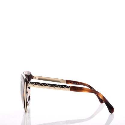 Chanel Cat Eye Quilted Sunglasses 5368 Tortoise 3 of 8