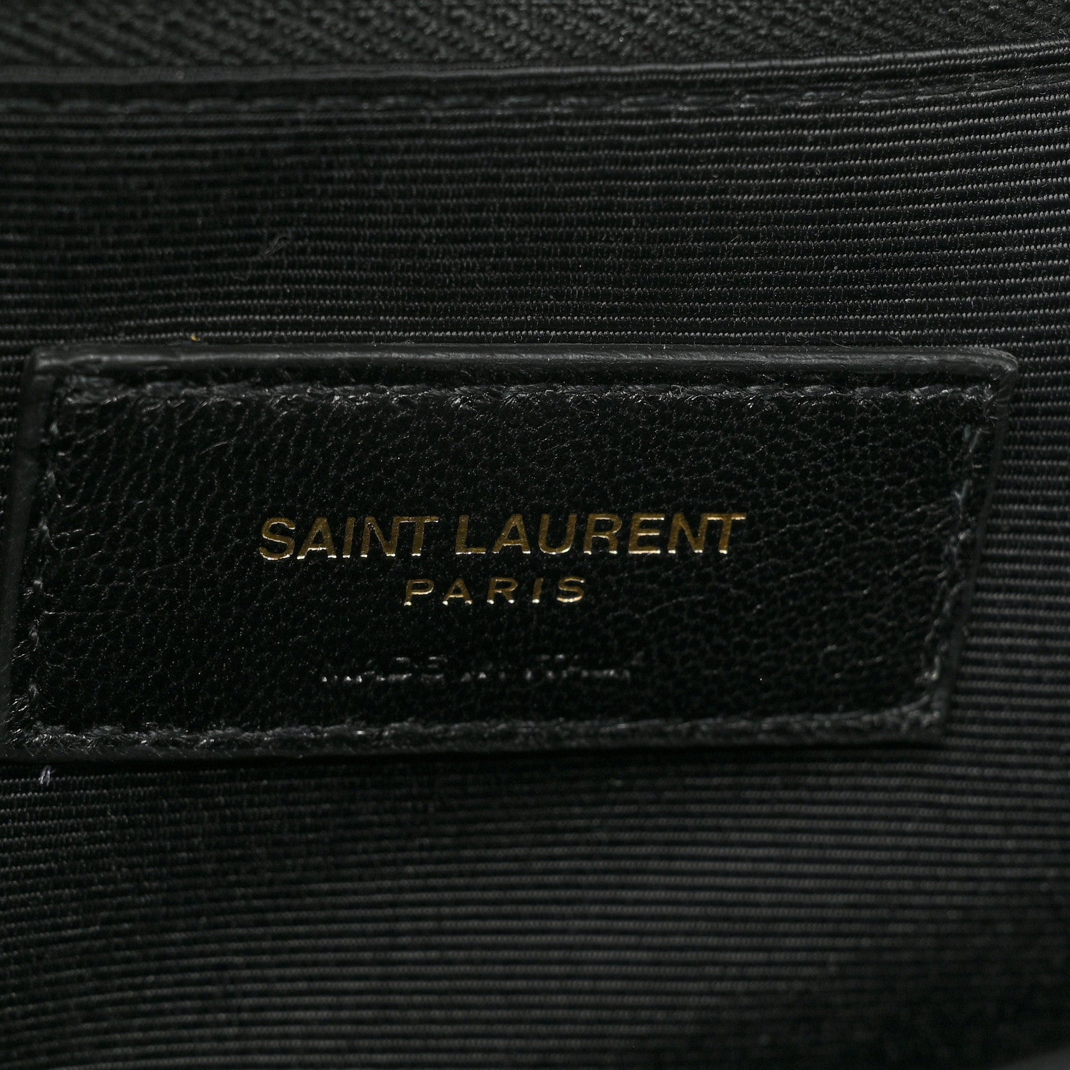 Saint Laurent Grain De Poudre Matelasse Chevron Monogram Shopping Bag Black 9 of 14