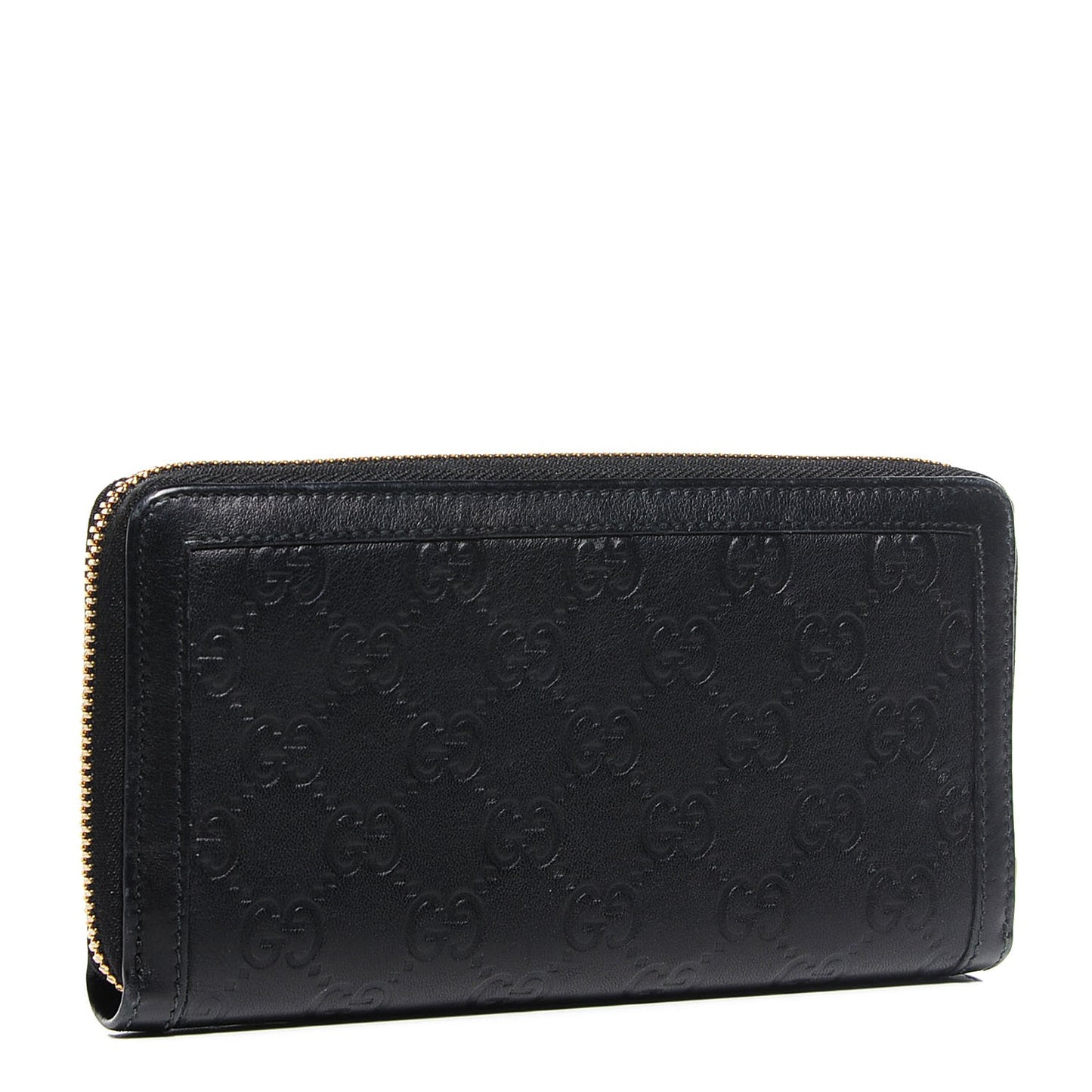 Guccissima Sukey Zip Around Wallet Black