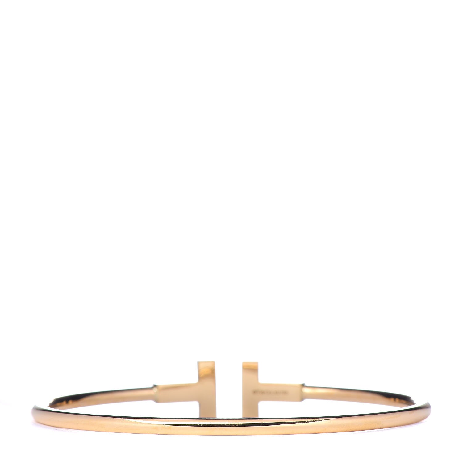 Tiffany 18K Yellow Gold T Wire Bracelet 3 of 4