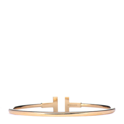 Tiffany 18K Yellow Gold T Wire Bracelet 3 of 4