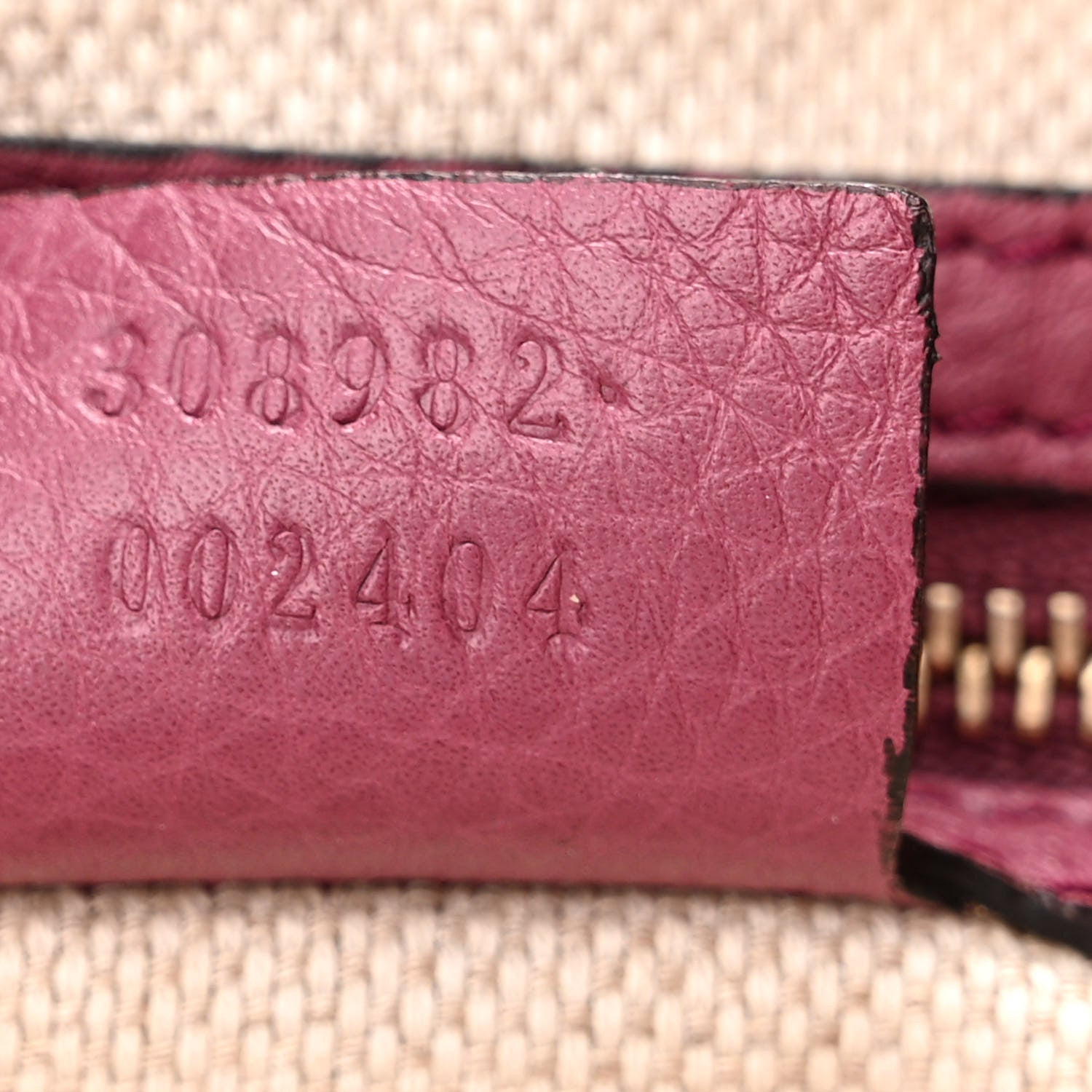 Gucci Pebbled Calfskin Medium Soho Chain Shoulder Bag Peonia Flower 7 of 11